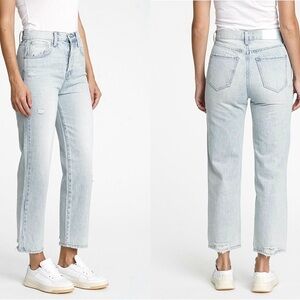 Pistola Cassie High Rise Straight Crop Denim